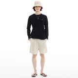 ベーシックマシュマロロングスリーブT/BASIC MARSHMALLOW LONG-SLEEVED T-BLACK