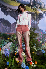 ボディスカルプチャーセミブーツカットパンツ / Body Sculpture Semi Bootcut Pants PINK
