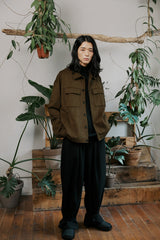unisex suede jacket brown