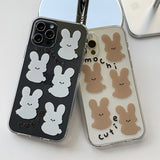 White - BBosil Mochi Rabbit Phone Case