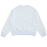Cheerful logo sweat shirt (light gray) (6684423389302)
