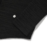SLIM FIT KNIT CARDIGAN [CHARCOAL]