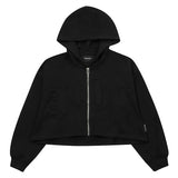 エッジロゴフードジップアップ