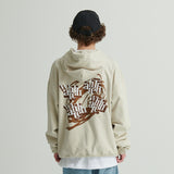 WHATTHE 3D Mixed Logo Print Hoodie (Heavy Sweat) Cream (6643562184822)
