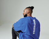 I Diff Logo Oversize T-shirts (Blue) (6555050115190)