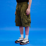 ビッグポケットバンディングカーゴショートパンツ/Big pocket banding cargo short pants