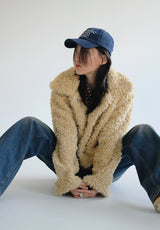 エッグファージャケット/Egg Fur Jacket (2color)