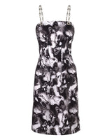マーブルテーラードドレス/Marble Tailored Dress _ Black
