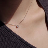 14K gold antique cognac diamond necklace (6680482742390)