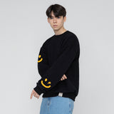 [UNISEX]マルチスマイルドローイングスウェットシャツ