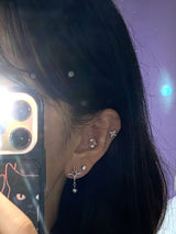 shiny earrings