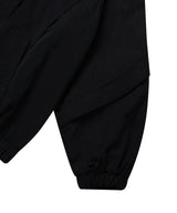 PIPPING MIX ANORAK HOODIE_BLACK