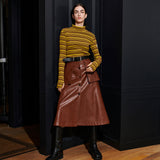 HANNAH POCKET SKIRT, TAN BROWN (6627122610294)