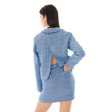 チューリップツイードスカート / Tulip Tweed Skirt [Blue]