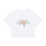 リボンバレリーナロゴクロップドTシャツ/Ribbon Ballerina Logo Cropped T-Shirt