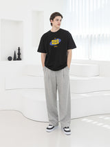 バンディングワンタックスウェットパンツ / P004 BANDING ONE TUCK SWEAT PANTS_GRAY