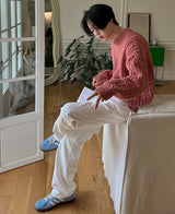 22F/Wコットンスパンワイドパンツ (3 color)