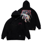 SKATE OVERSIZED HEAVY SWEAT HOODIE GREY / BLACK (4626268717174)