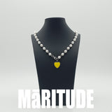 イェローハートネックレス / YELLOW HEART NECKLACE / STACY C 착용