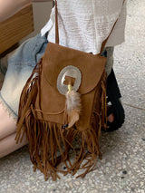 キトンボヘミアンスエードクロスバッグ / Kiteon Bohemian Suade Cross bag