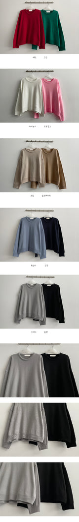 カーダーラウンドスウェットシャツニットウェア / Cardor Round Sweatshirt Knitwear