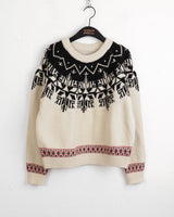 Aira Nordic pattern round knit