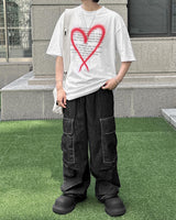 ハートグラフィックTシャツ / Heart graphic T-shirt