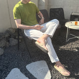 クリーリングエアフィットラウンドショートスリーブニットウェア / Cooling Air Fit Round Short-Sleeved Knitwear (10 colors)