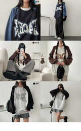 Teezer Colored Raglan Sweatshirt
