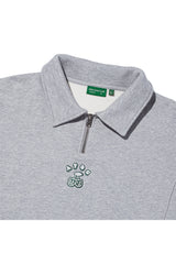 Cherry Bear Half Zipup Crewneck_Grey (6684836364406)