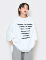 レタリングビッグオーバーショートスリーブTシャツ / Lettering Big Over Short-Sleeved T-Shirt