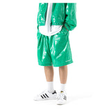 Cロゴワンタックサテンショートパンツ / C LOGO ONE TUCK SATIN WIDE SHORT PANTS