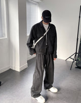 No.9180 woolen set-up trucker JK (6633609035894)