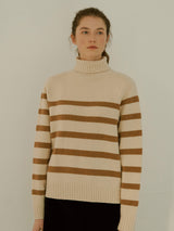 Striped wool turtleneck (6653797498998)