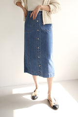 ローザデニムスカート / ROSA DENIM SK / H LINE SKIRT