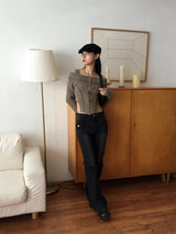 Booming Y2K Pocket Washed Denim Bootcut Pants