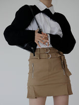 ダブルベルトミニスカート / Double Belt Mini Skirt (3color)