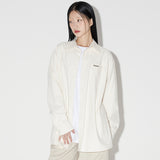 Solid Overfit Long sleeve shirt [IVORY] (6618543718518)