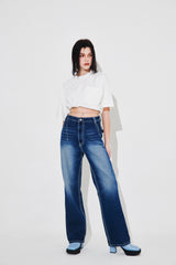 COSY BANDING CROPPED T-SHIRT (6690639085686)