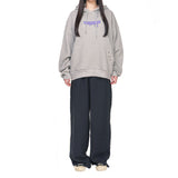 パープルリップフーディー / PURPLE LIP HOODIE gray