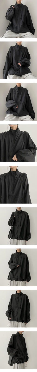 ディコサマーツーウェイナイロンジップアップジャンパー / Dicho Summer Two Way Nylon Zip-Up Jumper