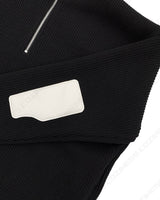レザーパッチセミジップアップ/MT leather patch semi zip-up (3 colors)