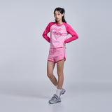 Sanrio HELLO KITTY レターリングラグランロングスリーブTシャツ