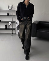 EN Warmer semi zip-up turtleneck (3 colors)