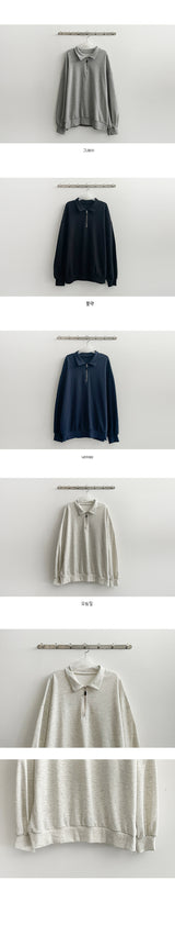 Wook Bay Direct Zip-Up Collar Sweatshirt
