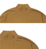 ベーシックハーフタートルネックニットTシャツ/Basic Hlaf Tutleneck knit t-shirt_11color
