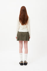 チェリーポップルクロップカーディガン / CHERRY POPPLE CROP CARDIGAN [IVORY]