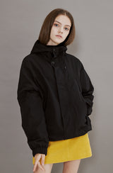 RIPSTOP 2WAY ZIP-UP JACKET [BLACK] (6613803499638)
