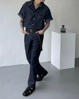 ノンフェードリネンワイドパンツ/MG516 Non-Fade Linen Wide Pants (2 colors)