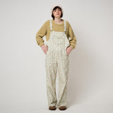 FRILL HEART CORDUROY OVER-ALL, FLORAL CREAM